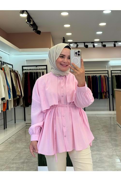 MİOR GÖMLEK- PEMBE - STD