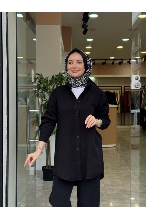 NARİN GÖMLEK - SİYAH - 38