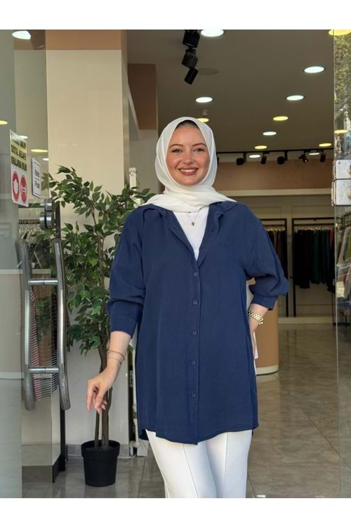 NARİN GÖMLEK - LACİVERT - 38