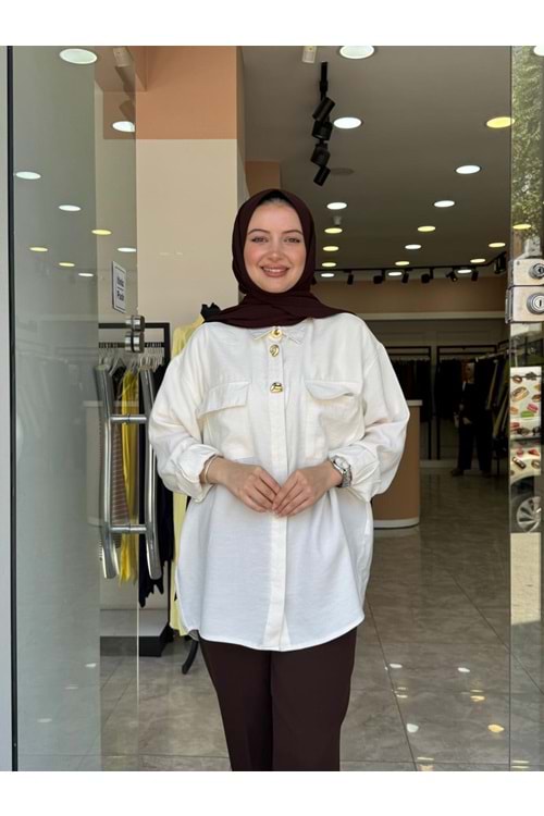 GOLD GÖMLEK - EKRU - L-XL