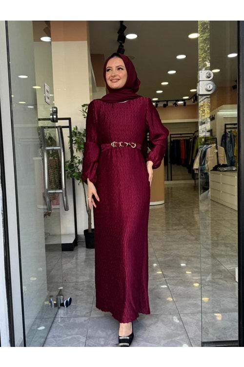 BERİ ELBİSE - BORDO - 1