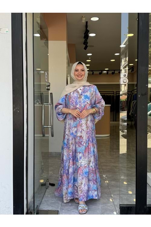 BAHAR ELBİSE - MAVİ-LİLA - 2