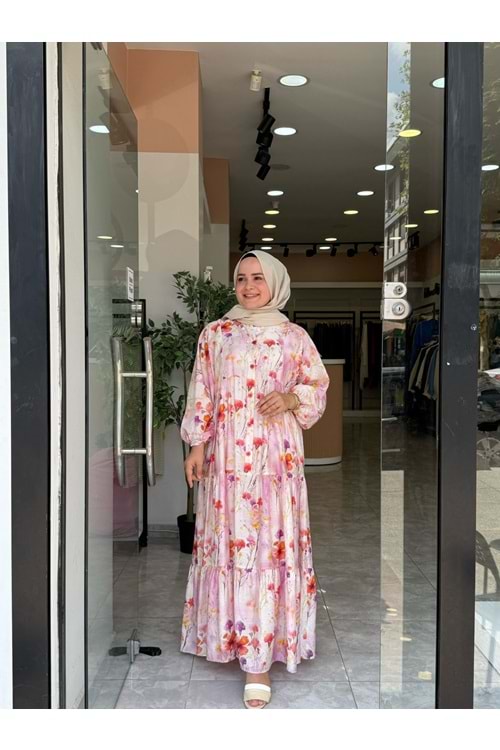 LİLYUM ELBİSE - PEMBE - 2