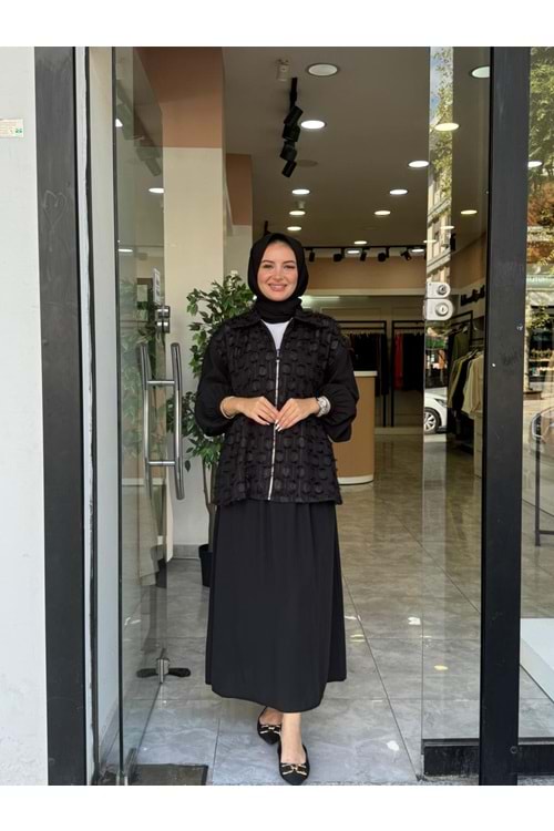 PIRIL ETEKLİ TAKIM - SİYAH - 1