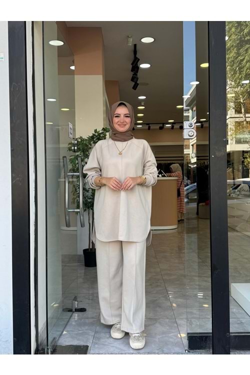 VERA ÇİMALI TAKIM - KREM - S-M