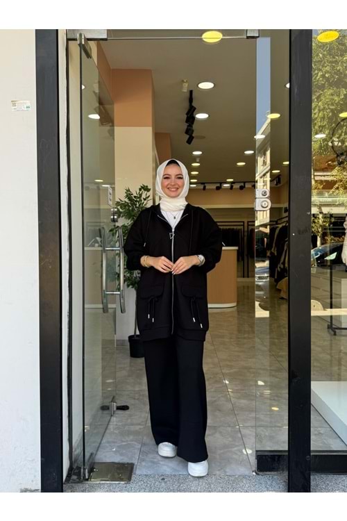 KURDELE TAKIM - SİYAH - S-M