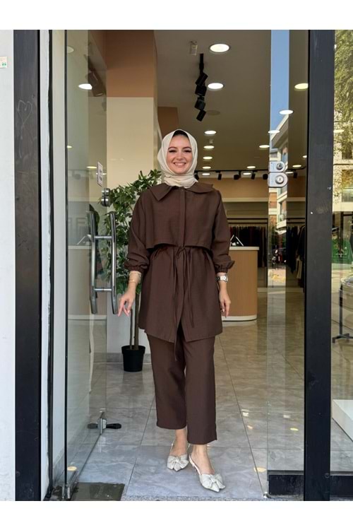 PARAŞÜT BEL AYARLI TAKIM - KAHVERENGİ - 1