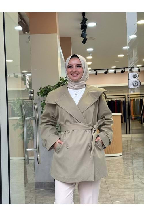 KISA TRENCH - YEŞİL - STD