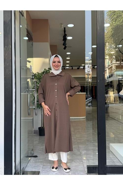 UZUN MERSERİZE HIRKA - VİZON - STD