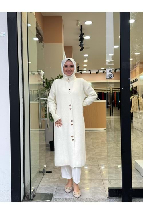 UZUN ANGORA HIRKA - BEYAZ - STD