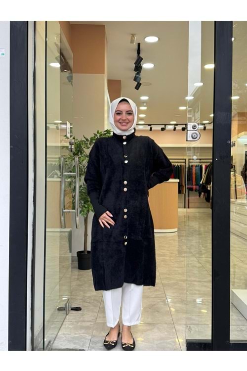 UZUN ANGORA HIRKA - SİYAH - STD