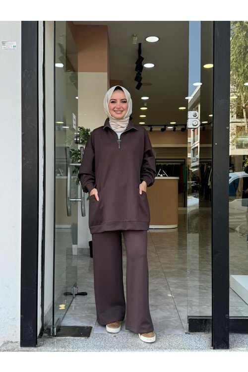 AHU TAKIM - KAHVERENGİ - L-XL