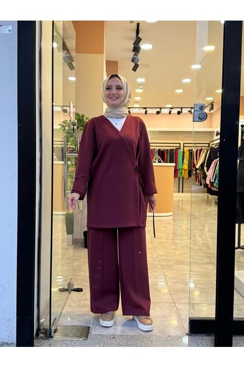 KİMONO TAKIM - BORDO - S-M