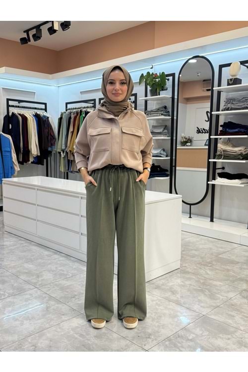 OYŞO BOL PANTOLON - YEŞİL - 1