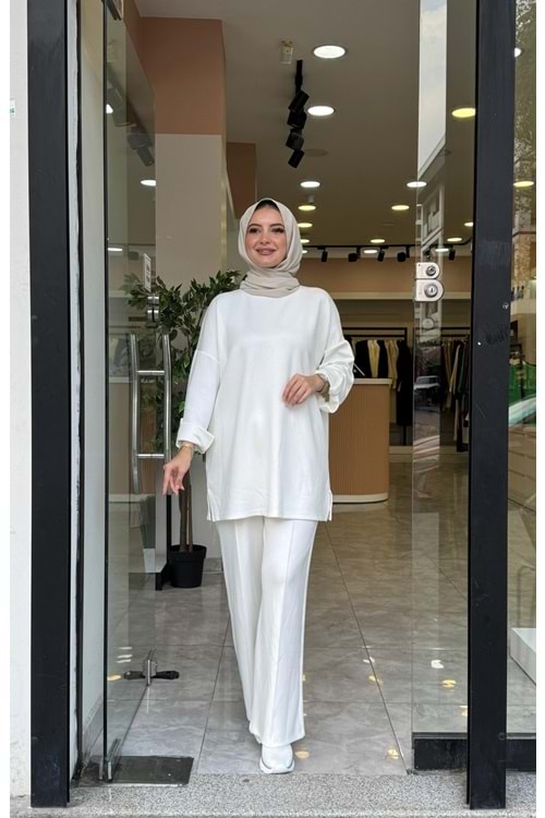 KOL DÜĞME TAKIM - BEYAZ - 1