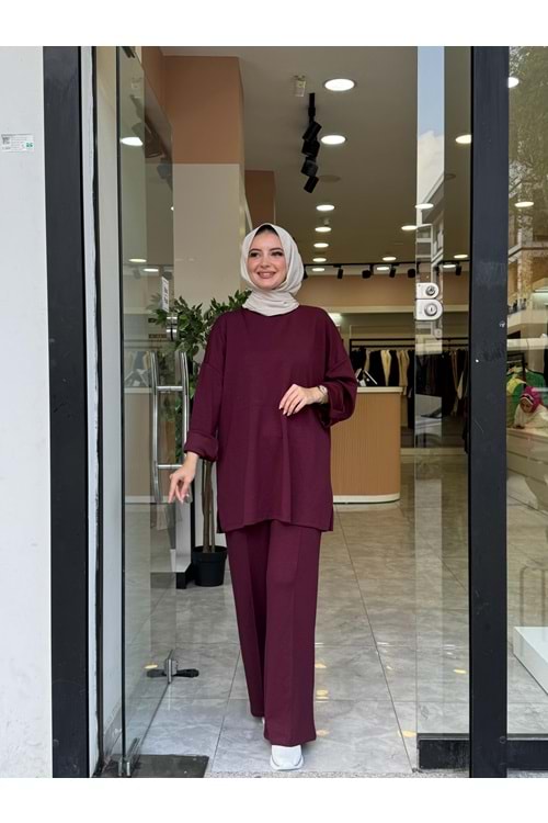 KOL DÜĞME TAKIM - BORDO - 1