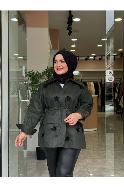 GÜL CEKET - HAKİ YEŞİLİ - S-M