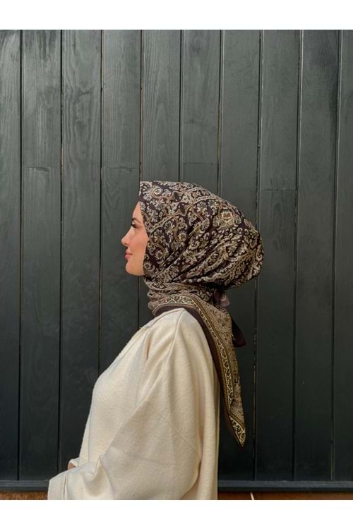 ETNİK EŞARP - ACI KAHVE - STD