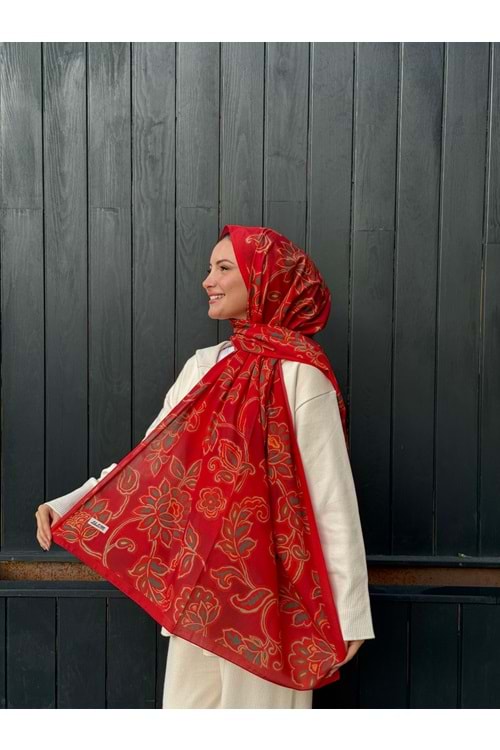 ZAKKUM ŞAL - KIRMIZI - STD