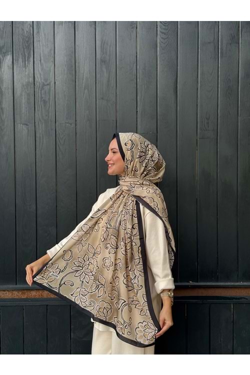 ZAKKUM ŞAL - SİYAH - STD