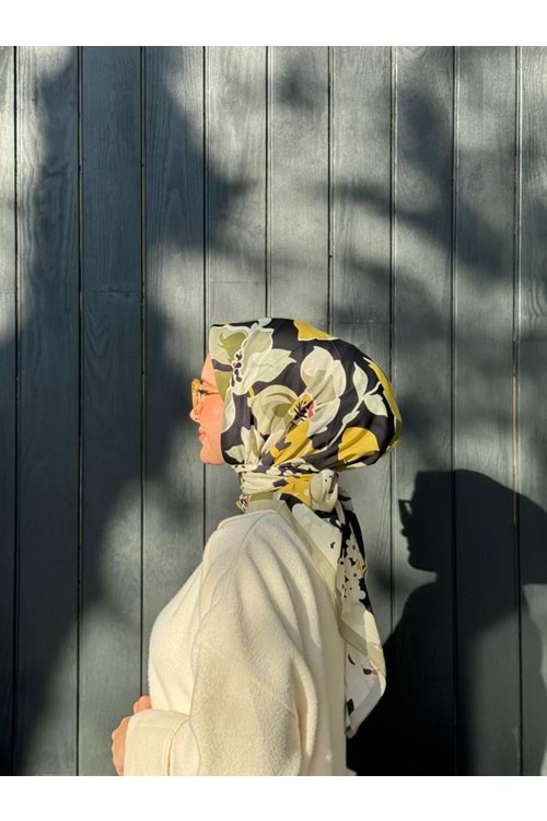 ÇİÇEK EŞARP - ÇAĞLA YEŞİLİ - STD