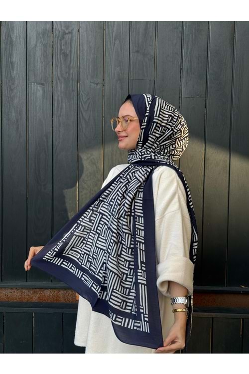 ÇİZGİ ŞAL - LACİ-BEYAZ - STD