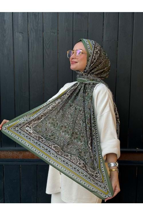 ETNİK ŞAL - YEŞİL - STD