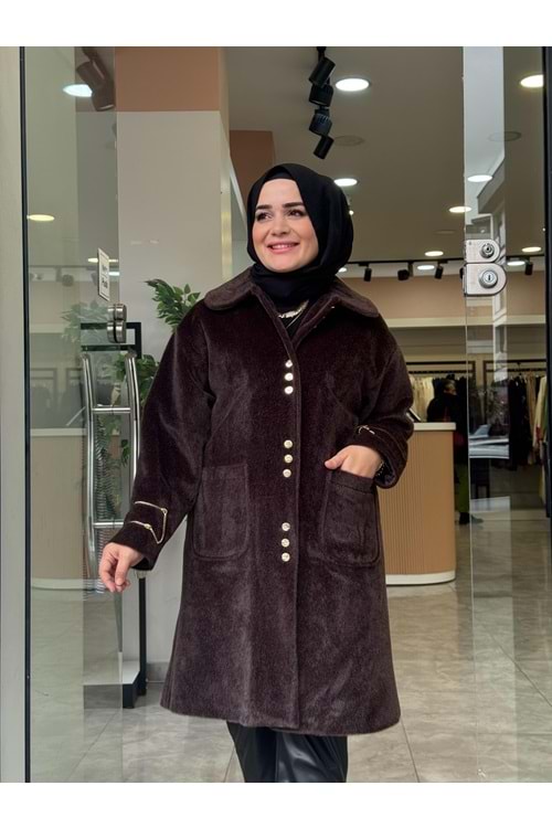 ZİNCİR KABAN - KAHVERENGİ - 1