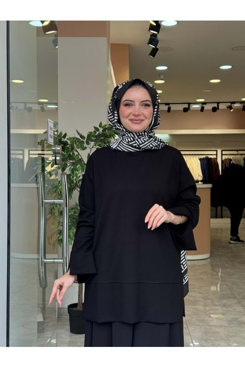 YIRTMAÇ SWEAT - SİYAH - L-XL