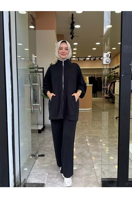 LİYA TAKIM - SİYAH - L-XL