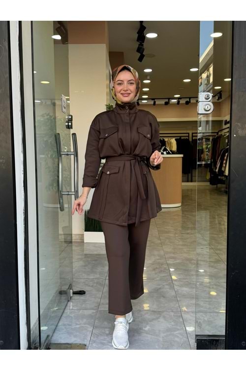 SCUBA KUŞAKLI TAKIM - KAHVERENGİ - L-XL