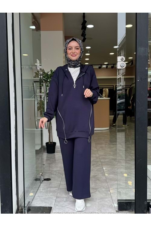 ÜÇ FERMUARLI TAKIM - LACİVERT - S-M