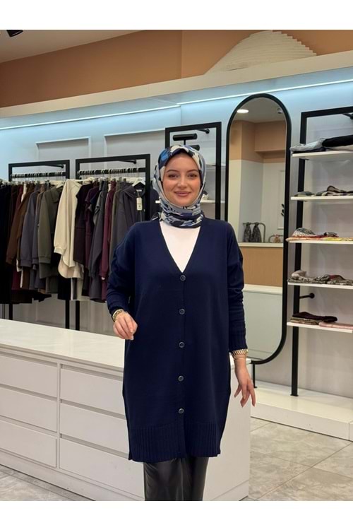 MİLA MERSERİZE HIRKA - LACİVERT