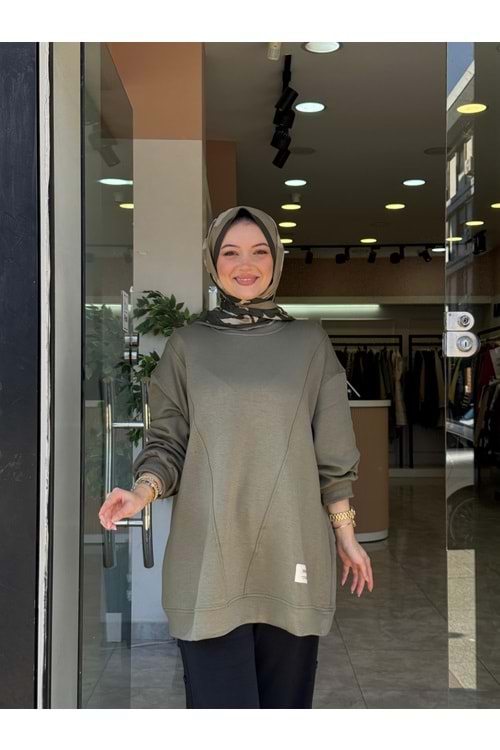 ÜÇGEN SWEAT - YEŞİL - L-XL