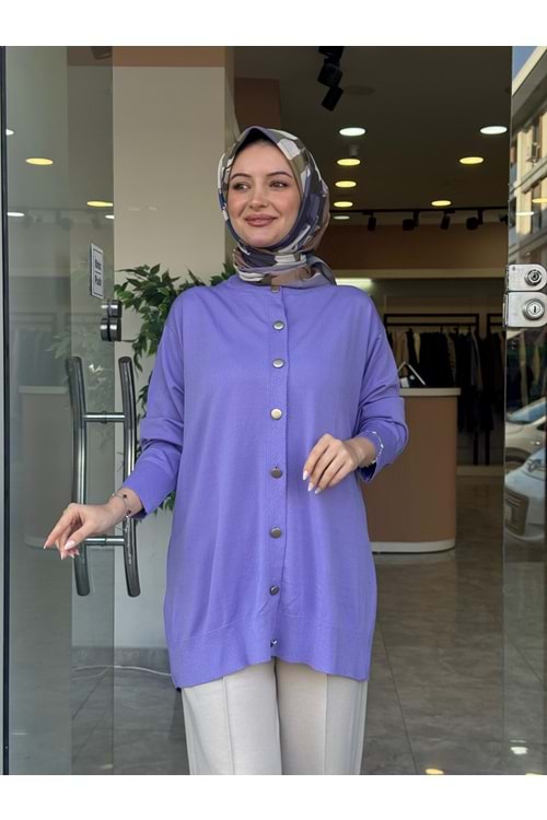 EMİNE MERSERİZE HIRKA - LİLA - STD