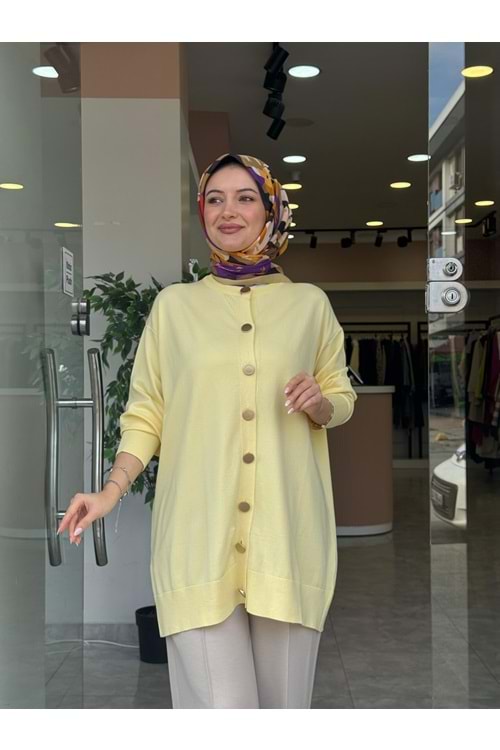 EMİNE MERSERİZE HIRKA - SARI - STD