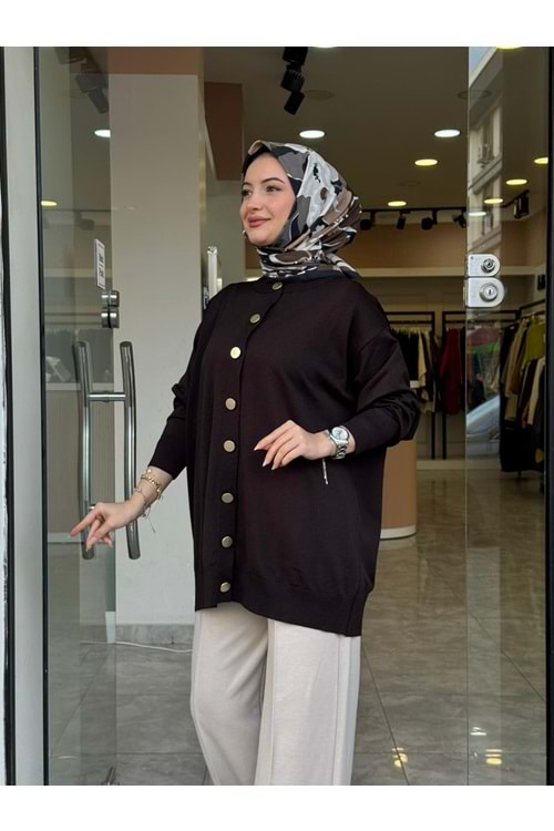 EMİNE MERSERİZE HIRKA - ACI KAHVE - STD