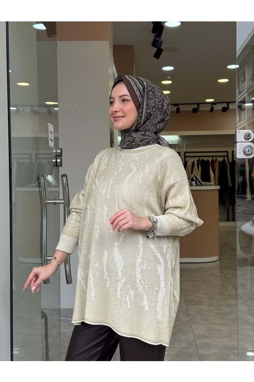 ZEBRA SİM KAZAK - KREM - STD