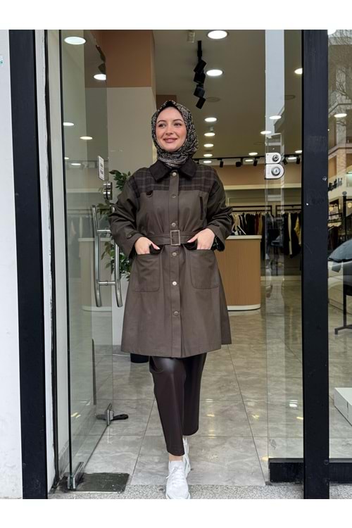 TASARIM TRENCH - YEŞİL - 2