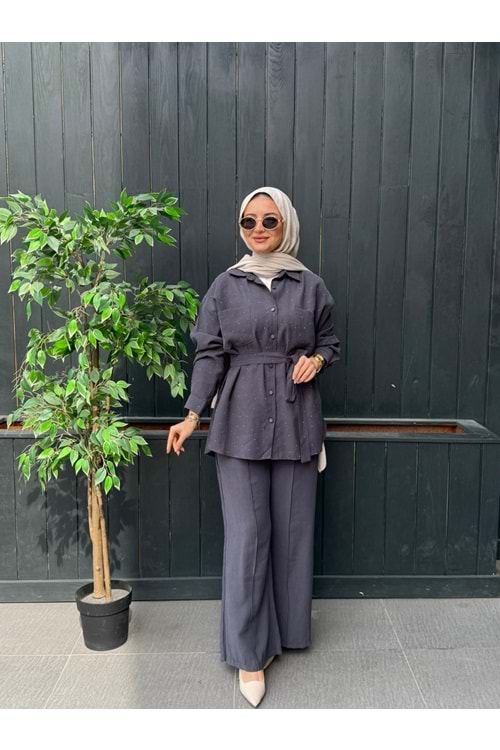 VELVET TAKIM - ANTRASİT GRİ - L-XL