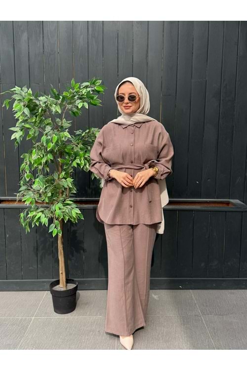 VELVET TAKIM - VİZON - S-M