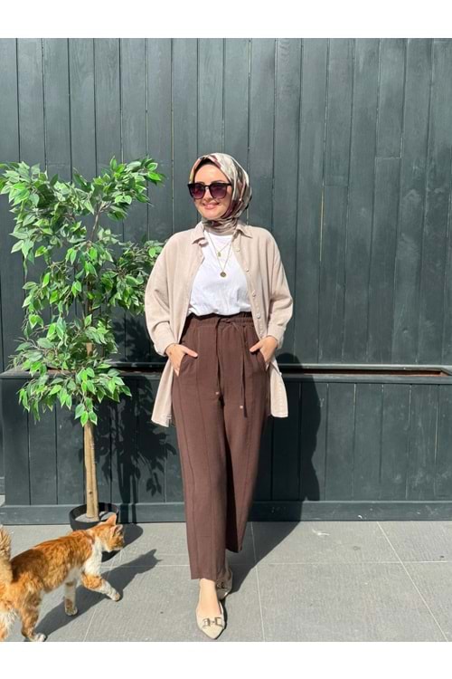 JOKER PANTOLON - KAHVERENGİ - S-M