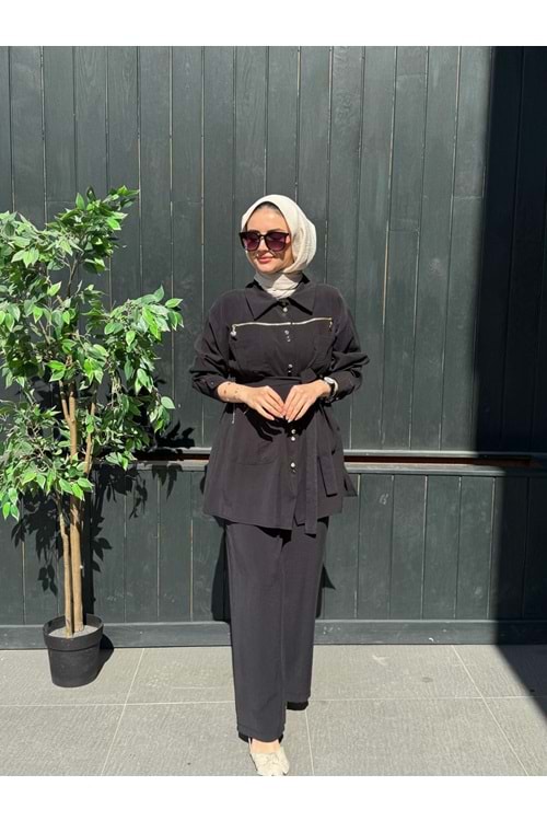 İPEK TAKIM - SİYAH - 1