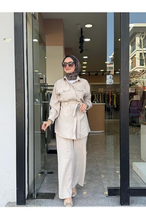 MODAL CUPRA TAKIM - KREM - L-XL