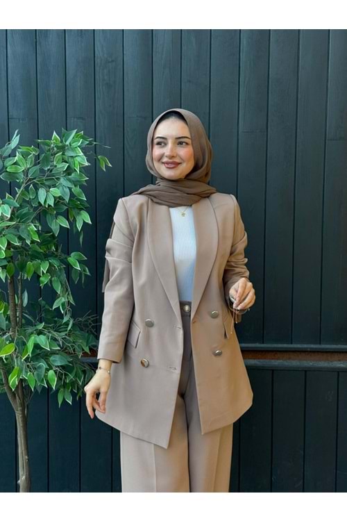 BLAZER CEKET - CAMEL - 4