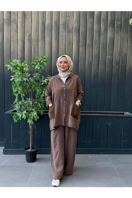 ESİNTİ TAKIM - KAHVERENGİ - 1