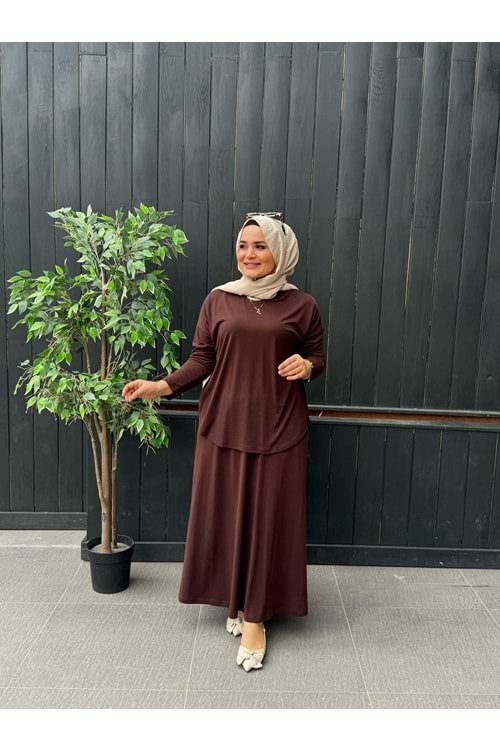 BALİ TAKIM - KAHVERENGİ - L-XL