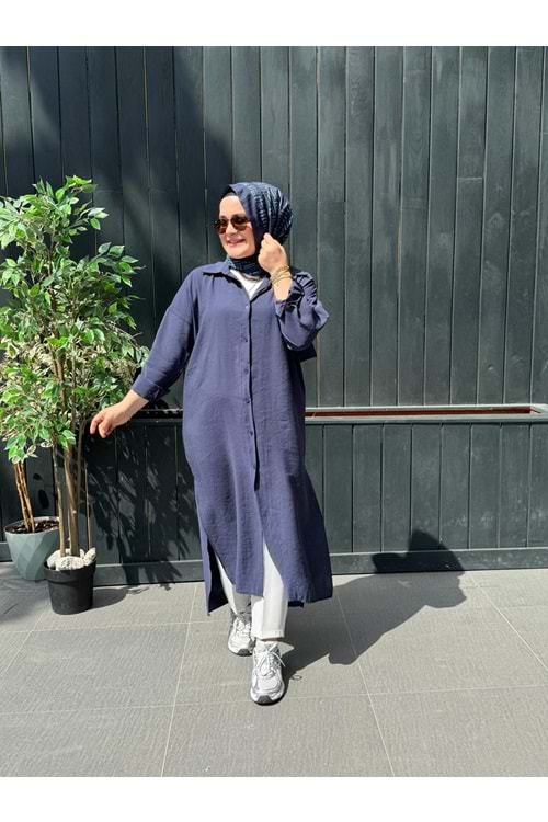 PERİ GÖMLEK - LACİVERT - STD