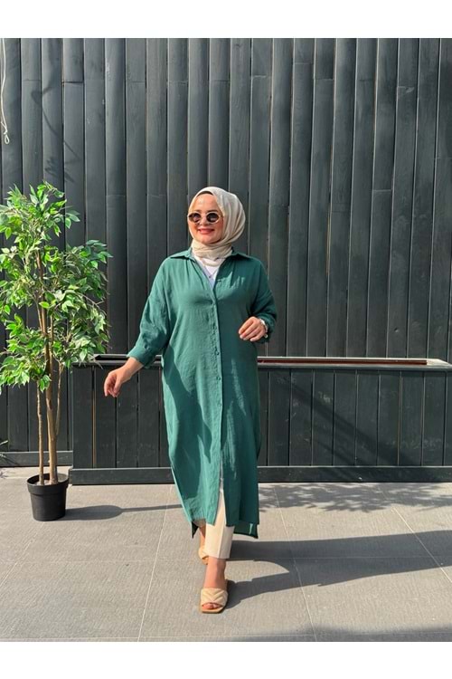 PERİ GÖMLEK - ZÜMRÜT YEŞİLİ - STD