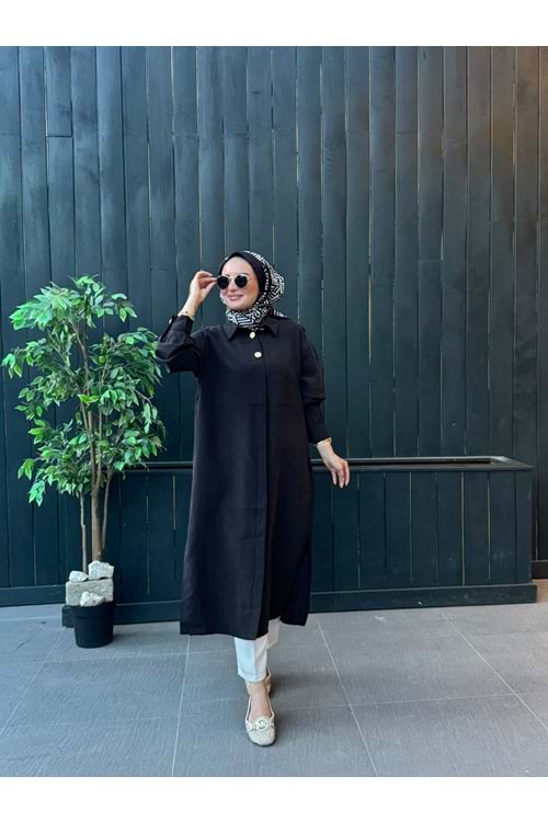 HOBİ GÖMLEK - SİYAH - L-XL